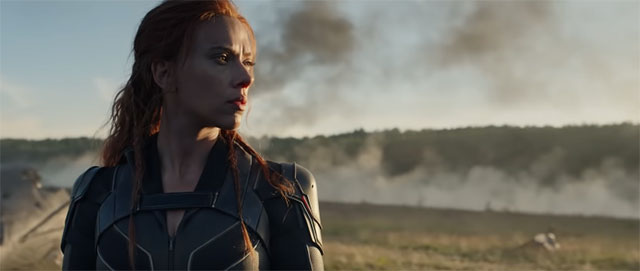 Scarlett Johansson in Black Widow movie trailer