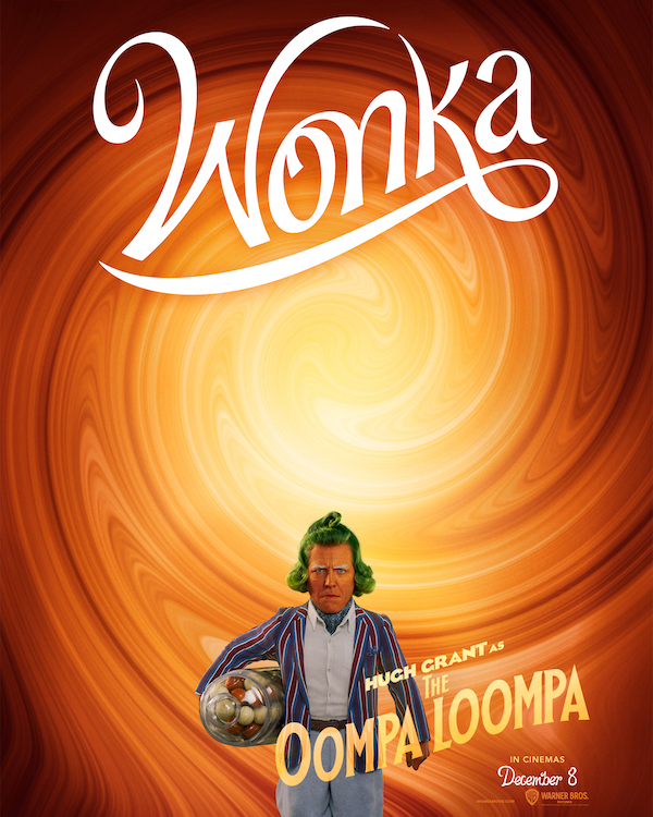 Hugh Grant as Oompa Loompa in Wonka movie