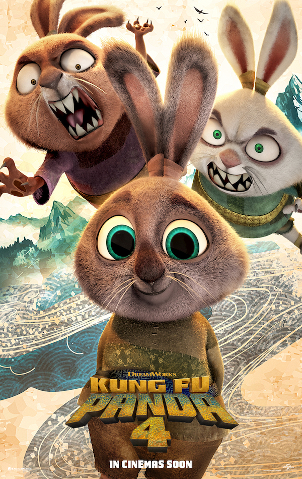 Poster of the Rabbits in Kung Fu Panda 4