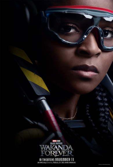Dominique Thorne as Riri Williams in Black Panther: Wakanda Forever
