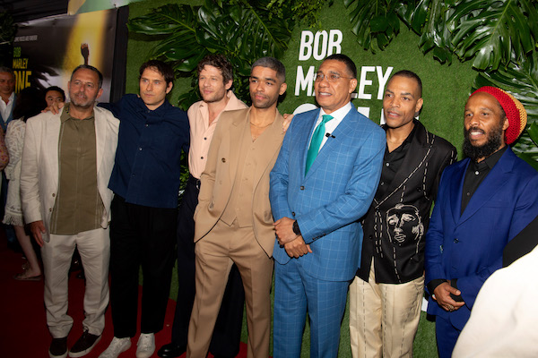 Actor Kingsley Ben-Adir attends the Kingston, Jamaica premiere of Bob Marley: One Love