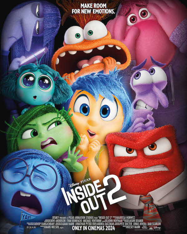Poster for Disney Pixar movie Inside Out 2
