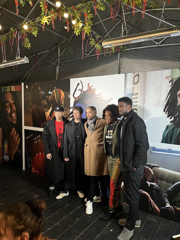 Kingsley Ben-Adir attends Bob Marley: One Love pop-up in Brixton