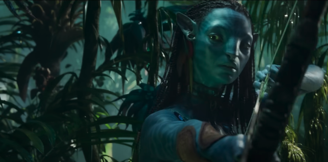 Zoe Saldana as Neytiri in Avatar: The Way of Water trailer