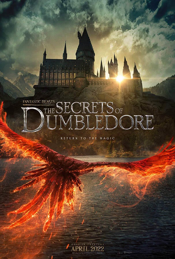 Fantastic Beasts: The Secrets of Dumbledore Fawkes the Phoenix poster
