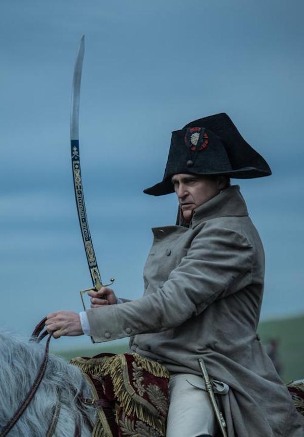 Joaquin Phoenix as Napoleon Bonaparte in Napoleon movie