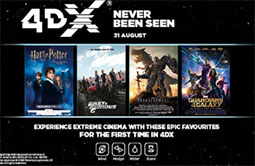 Never Been Seen: epic movies in 4DX for the first time