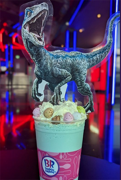 Cineworld Speke Baskin Robbins Jurassic World milkshakes