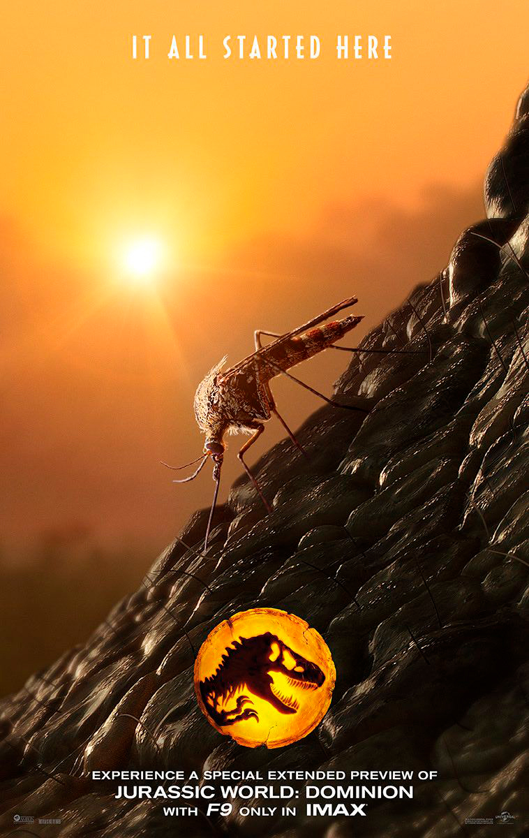 Jurassic World Dominion IMAX preview poster