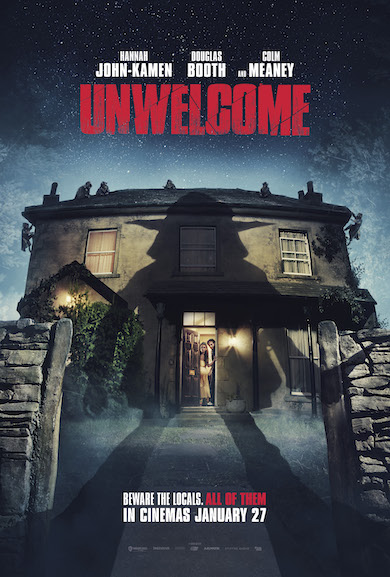 Unwelcome horror movie poster