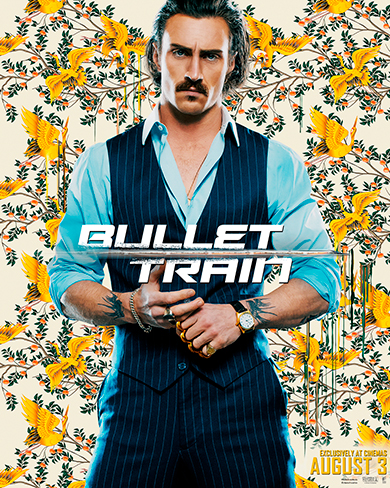 Aaron Taylor-Johnson Bullet Train movie poster