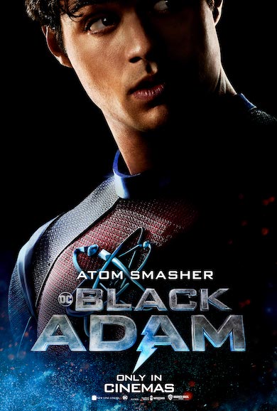 Black Adam movie Atom Smasher poster