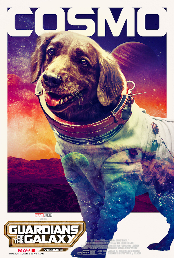 Cosmo the Spacedog Guardians of the Galaxy Vol. 3 movie poster