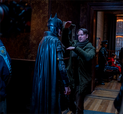 Matt Reeves directs Robert Pattinson in The Batman
