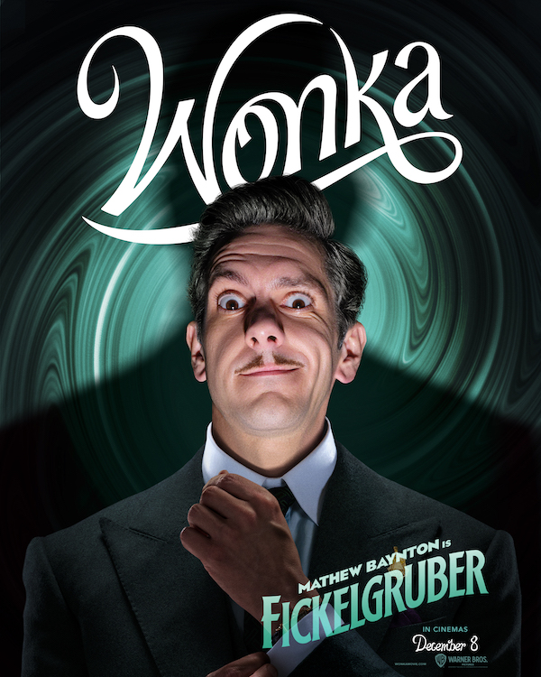 Matthew Baynton as Fickelgruber in Wonka movie
