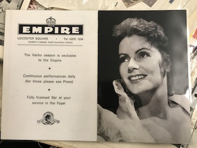 Greta Garbo program Empire Leicester Square cinema