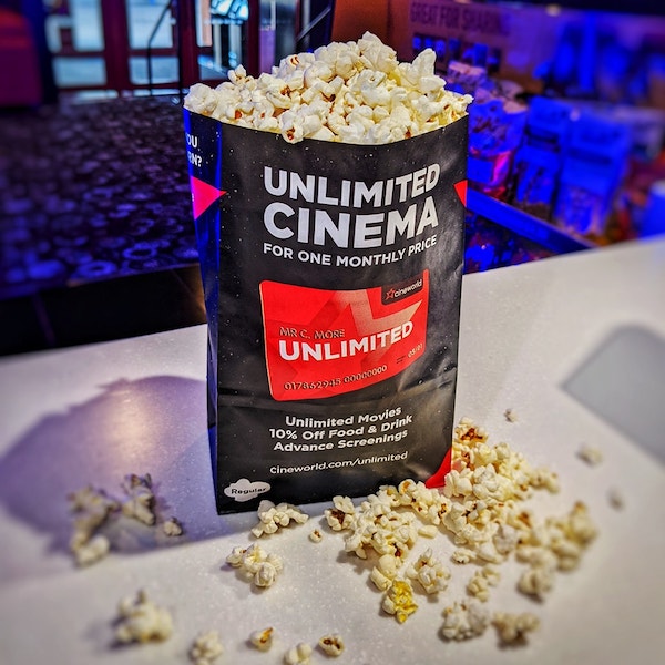 Sweet and salted Cineworld popcorn National Popcorn Day