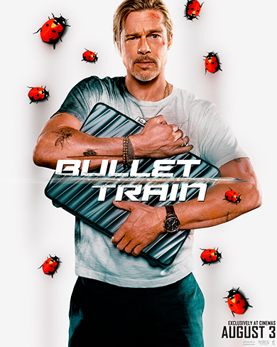 Brad Pitt Bullet Train movie poster