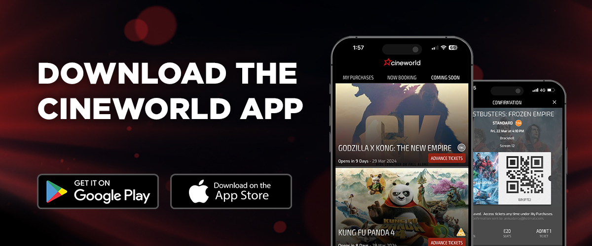 Download the Cineworld App today!