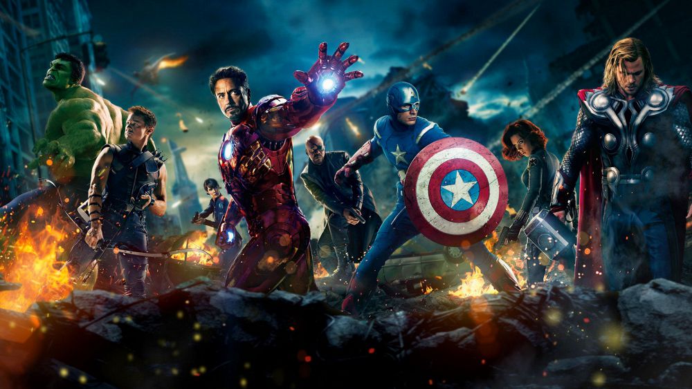 Iron Man, Thor, Hulk and Captain America lead the Avengers in Avengers Assemble
