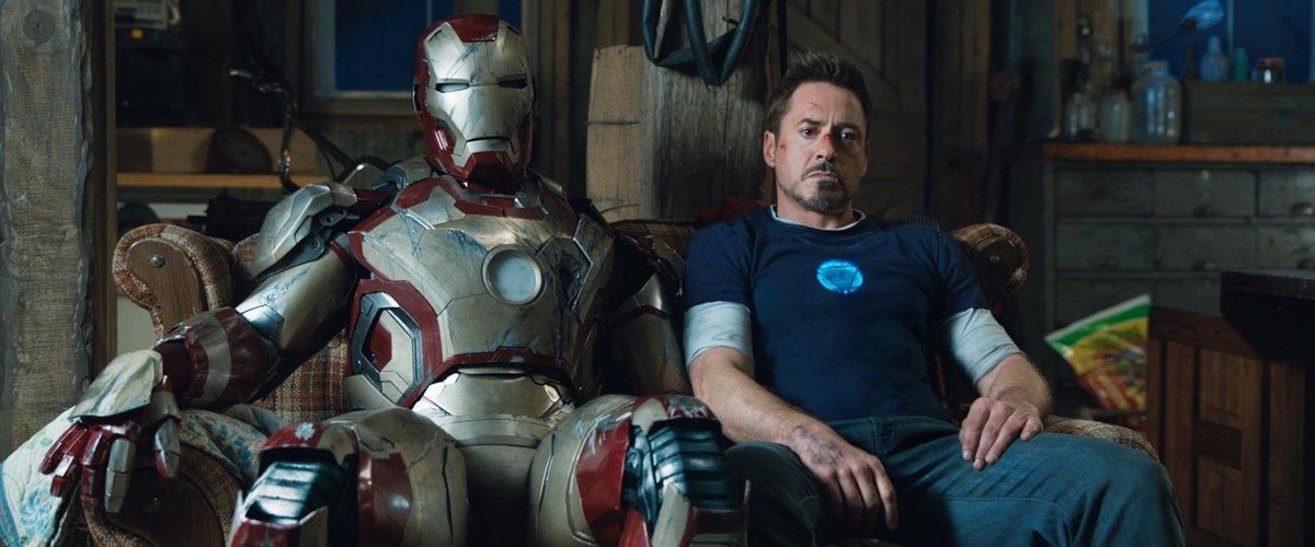 Robert Downey Jr. as Iron Man in Iron Man 3