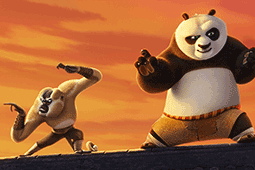 Jack Black and Kate Hudson give the inside track on cuddly panda Po's latest adventure.